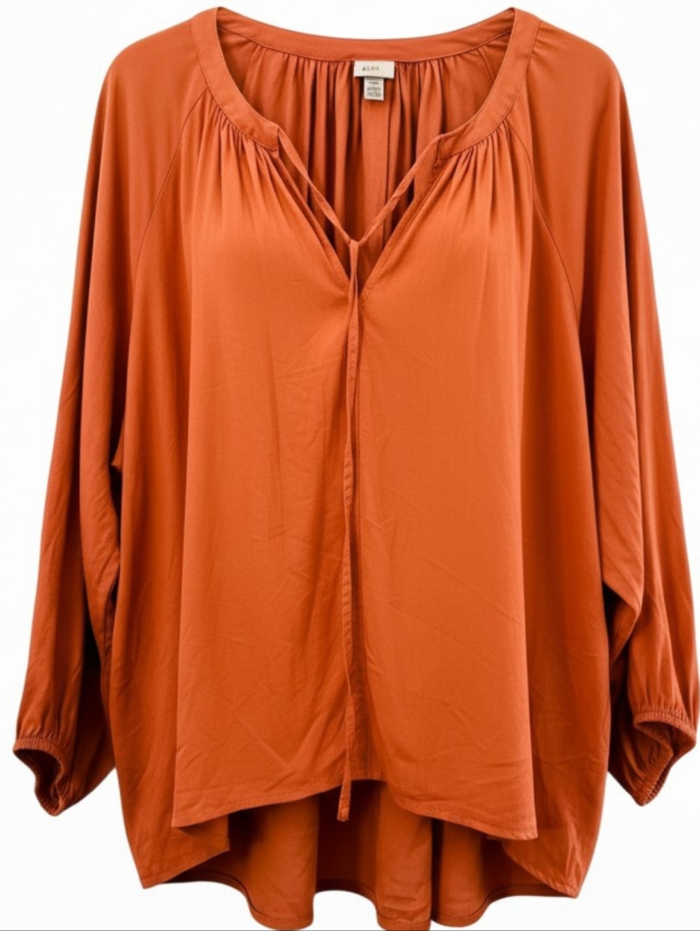 A New Day- Linen Boho Top With Tie Front- Size XXL- - Picture 2 of 7